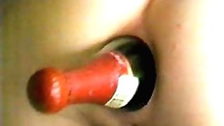 Wine Bottle Ass-fuck (Antique Anal invasion Have fun)